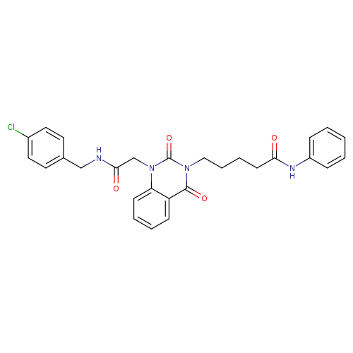 5-[1-({[(4-chlorophenyl)methyl]carbamoyl}methyl)-2,4-dioxo-1,2,3,4-tetrahydroquinazolin-3-yl]-N-phenylpentanamide