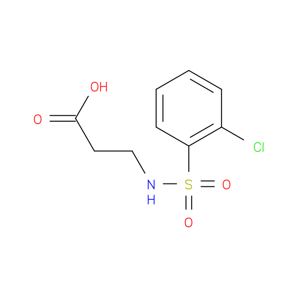 3-([(2-Chlorophenyl)sulfonyl]amino)propanoic acid