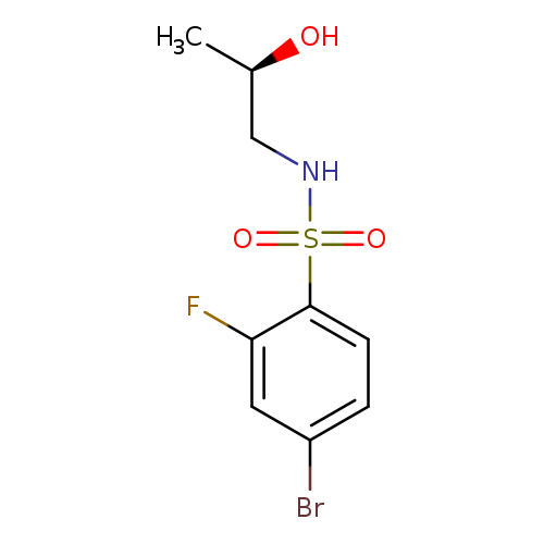 4-bromo-2-fluoro-N-[(2R)-2-hydroxypropyl]benzene-1-sulfonamide
