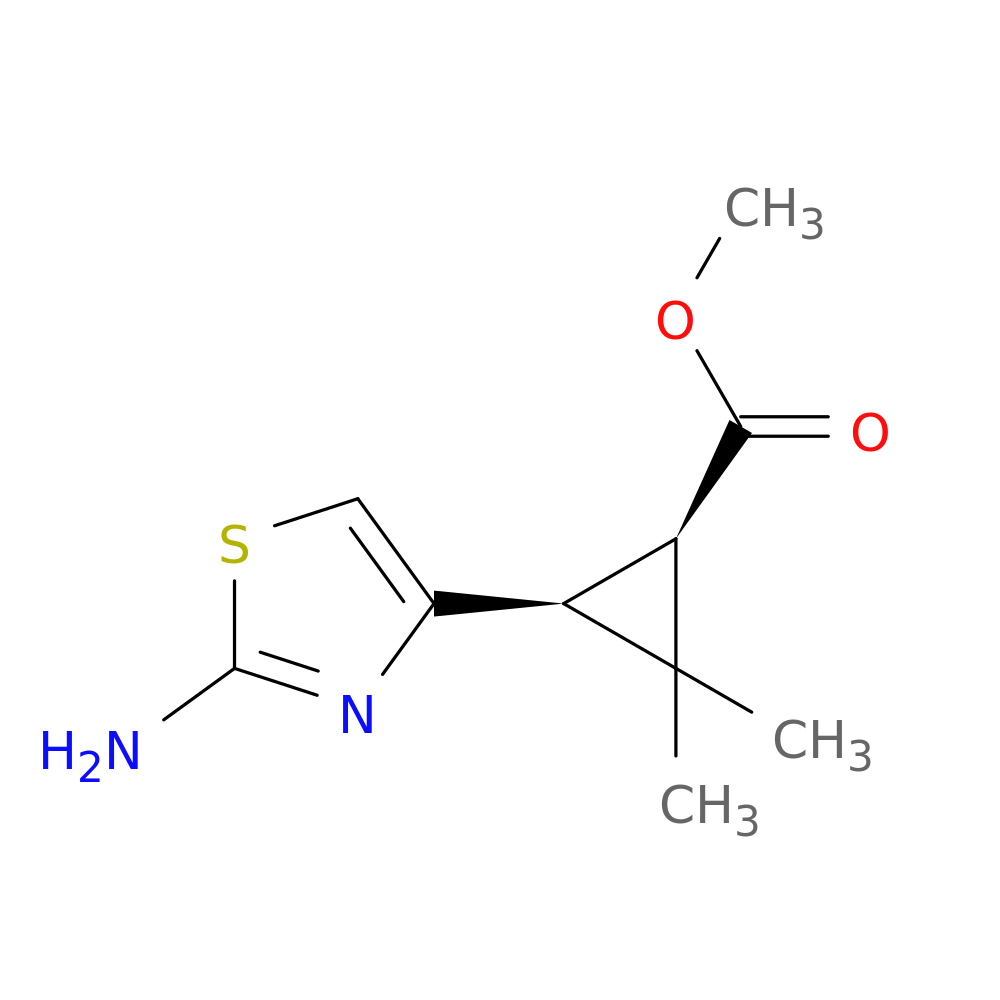 rac-methyl (1R,3S)-3-(2-amino-1,3-thiazol-4-yl)-2,2-dimethylcyclopropane-1-carboxylate