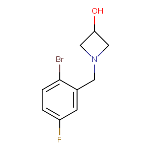 1-[(2-bromo-5-fluorophenyl)methyl]azetidin-3-ol