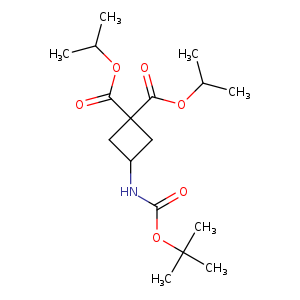 1,1-Cyclobutanedicarboxylic acid, 3-[[(1,1-dimethylethoxy)carbonyl]amino]-, 1,1-bis(1-methylethyl) ester