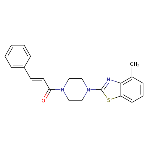(2E)-1-[4-(4-methyl-1,3-benzothiazol-2-yl)piperazin-1-yl]-3-phenylprop-2-en-1-one