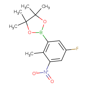 2-(5-Fluoro-2-methyl-3-nitrophenyl)-4,4,5,5-tetramethyl-1,3,2-dioxaborolane