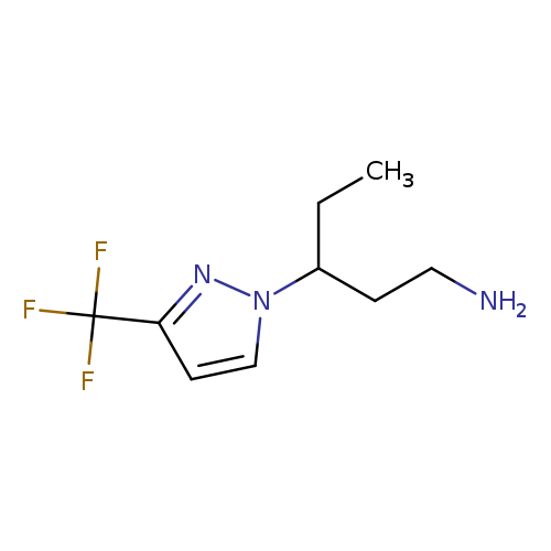 3-[3-(Trifluoromethyl)-1h-pyrazol-1-yl]pentan-1-amine