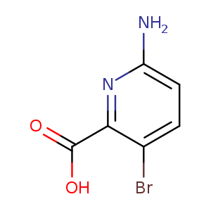 2-​Pyridinecarboxylic acid, 6-​amino-​3-​bromo-