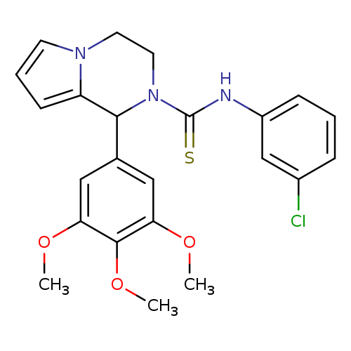 N-(3-chlorophenyl)-1-(3,4,5-trimethoxyphenyl)-1H,2H,3H,4H-pyrrolo[1,2-a]pyrazine-2-carbothioamide