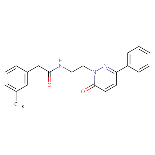 2-(3-methylphenyl)-N-[2-(6-oxo-3-phenyl-1,6-dihydropyridazin-1-yl)ethyl]acetamide