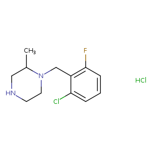 1-[(2-chloro-6-fluorophenyl)methyl]-2-methylpiperazine;hydrochloride