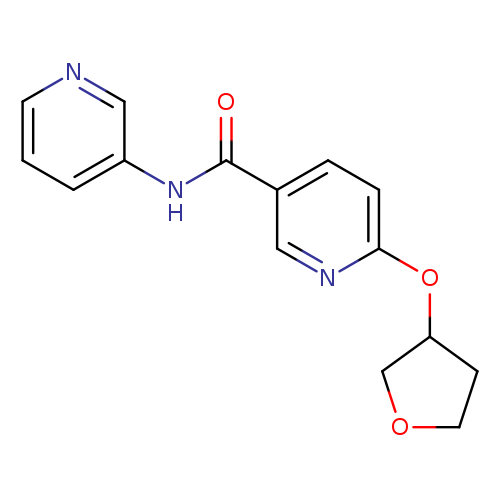 6-(oxolan-3-yloxy)-N-(pyridin-3-yl)pyridine-3-carboxamide