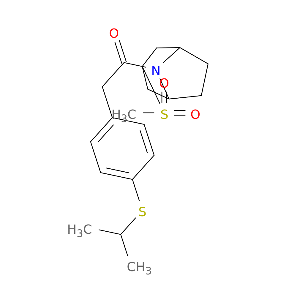 1-{3-methanesulfonyl-8-azabicyclo[3.2.1]octan-8-yl}-2-[4-(propan-2-ylsulfanyl)phenyl]ethan-1-one