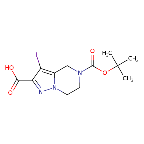 5-[(tert-butoxy)carbonyl]-3-iodo-4H,5H,6H,7H-pyrazolo[1,5-a]pyrazine-2-carboxylic acid