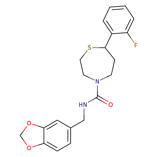 N-[(2H-1,3-benzodioxol-5-yl)methyl]-7-(2-fluorophenyl)-1,4-thiazepane-4-carboxamide