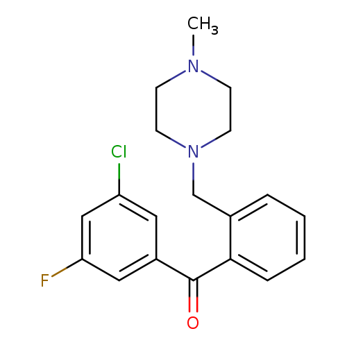 3-CHLORO-5-FLUORO-2'-(4-METHYLPIPERAZINOMETHYL) BENZOPHENONE