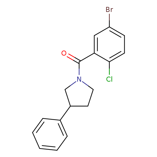 1-(5-bromo-2-chlorobenzoyl)-3-phenylpyrrolidine