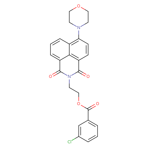 2-[8-(morpholin-4-yl)-2,4-dioxo-3-azatricyclo[7.3.1.0^{5,13}]trideca-1(13),5,7,9,11-pentaen-3-yl]ethyl 3-chlorobenzoate