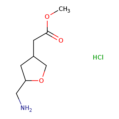 methyl2-[5-(aminomethyl)oxolan-3-yl]acetatehydrochloride,Mixtureofdiastereomers