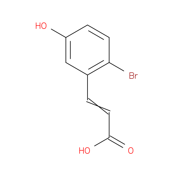 3-(2-Bromo-5-hydroxyphenyl)acrylic acid