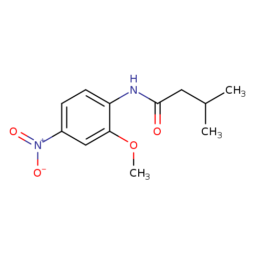 N-{4-nitro-2-methoxyphenyl}-3-methylbutanamide