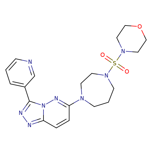 1-(morpholine-4-sulfonyl)-4-[3-(pyridin-3-yl)-[1,2,4]triazolo[4,3-b]pyridazin-6-yl]-1,4-diazepane
