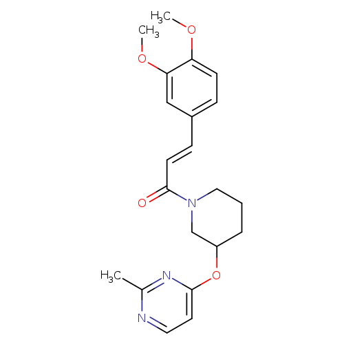 (2E)-3-(3,4-dimethoxyphenyl)-1-{3-[(2-methylpyrimidin-4-yl)oxy]piperidin-1-yl}prop-2-en-1-one