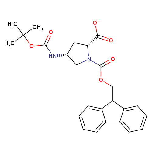 (2R,4R)-1-(((9H-Fluoren-9-yl)methoxy)carbonyl)-4-((tert-butoxycarbonyl)amino)pyrrolidine-2-carboxylic acid