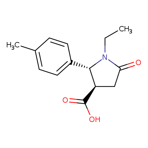 (2R,3R)-1-Ethyl-2-(4-methylphenyl)-5-oxopyrrolidine-3-carboxylic acid