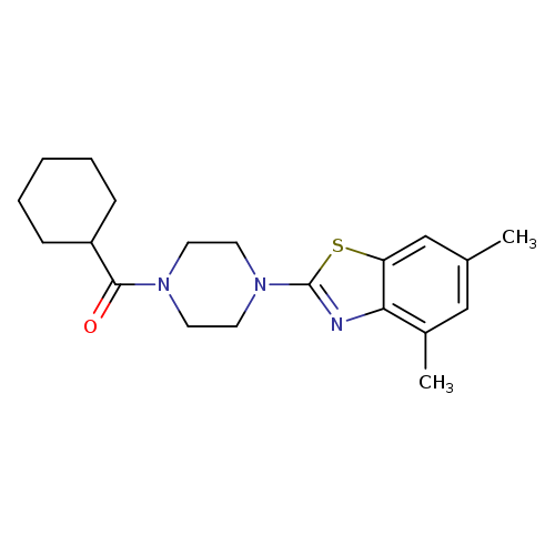 2-(4-cyclohexanecarbonylpiperazin-1-yl)-4,6-dimethyl-1,3-benzothiazole