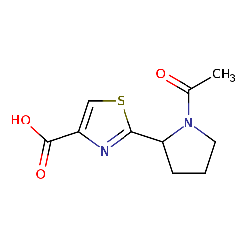 2-(1-acetylpyrrolidin-2-yl)-1,3-thiazole-4-carboxylic acid