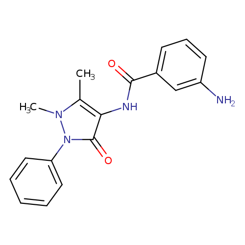 3-amino-N-(1,5-dimethyl-3-oxo-2-phenyl-2,3-dihydro-1H-pyrazol-4-yl)benzamide