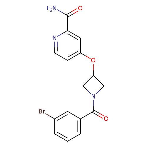 4-{[1-(3-bromobenzoyl)azetidin-3-yl]oxy}pyridine-2-carboxamide