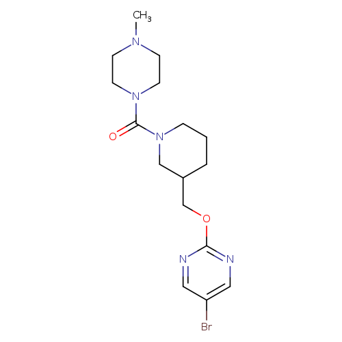 5-bromo-2-{[1-(4-methylpiperazine-1-carbonyl)piperidin-3-yl]methoxy}pyrimidine