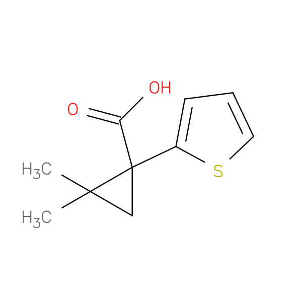 2,2-Dimethyl-1-(2-thienyl)cyclopropanecarboxylic acid