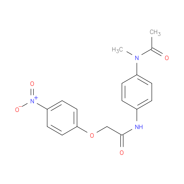 N-{4-[acetyl(methyl)amino]phenyl}-2-{4-nitrophenoxy}acetamide