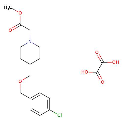 methyl 2-(4-{[(4-chlorophenyl)methoxy]methyl}piperidin-1-yl)acetate; oxalic acid