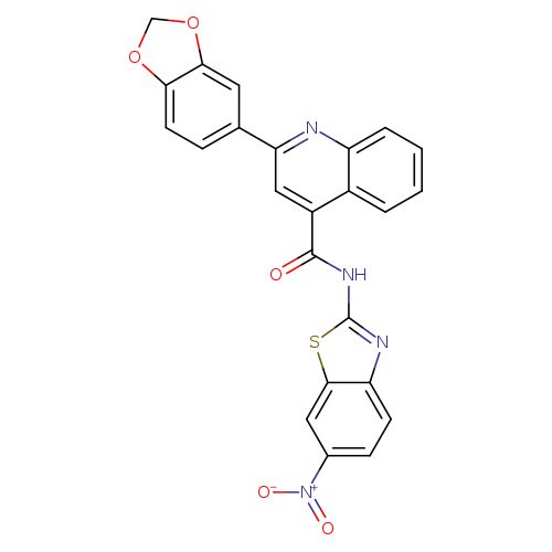 2-(1,3-benzodioxol-5-yl)-N-{6-nitro-1,3-benzothiazol-2-yl}-4-quinolinecarboxamide