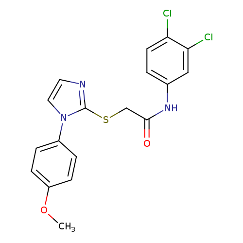 N-(3,4-dichlorophenyl)-2-{[1-(4-methoxyphenyl)-1H-imidazol-2-yl]sulfanyl}acetamide
