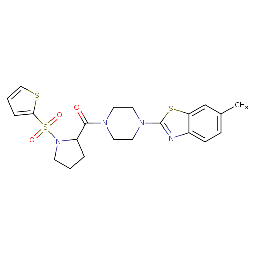 6-methyl-2-{4-[1-(thiophene-2-sulfonyl)pyrrolidine-2-carbonyl]piperazin-1-yl}-1,3-benzothiazole