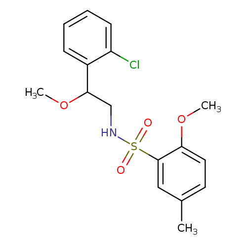 N-[2-(2-chlorophenyl)-2-methoxyethyl]-2-methoxy-5-methylbenzene-1-sulfonamide