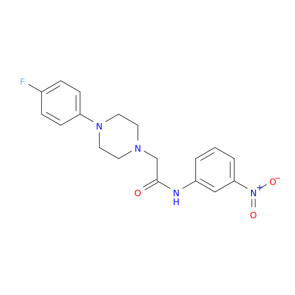 2-[4-(4-fluorophenyl)piperazin-1-yl]-N-(3-nitrophenyl)acetamide