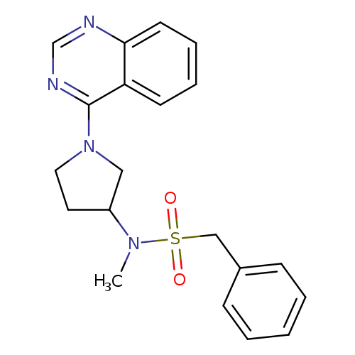 N-methyl-1-phenyl-N-[1-(quinazolin-4-yl)pyrrolidin-3-yl]methanesulfonamide