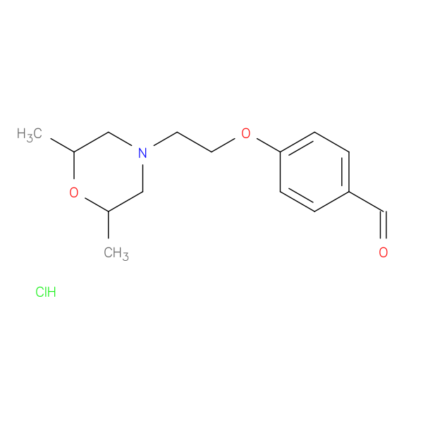 4-(2-(2,6-Dimethylmorpholino)ethoxy)benzaldehyde hydrochloride
