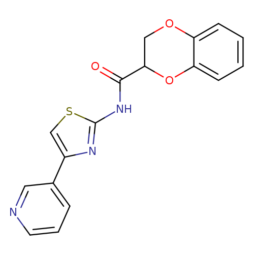 N-[4-(pyridin-3-yl)-1,3-thiazol-2-yl]-2,3-dihydro-1,4-benzodioxine-2-carboxamide