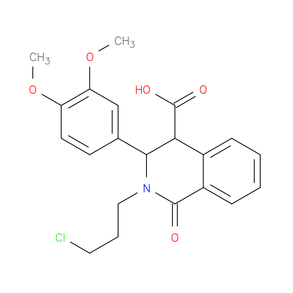 2-(3-chloropropyl)-3-(3,4-dimethoxyphenyl)-1-oxo-1,2,3,4-tetrahydroisoquinoline-4-carboxylic acid