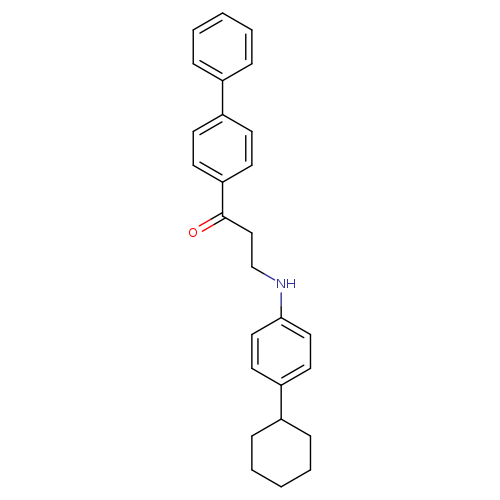 1-{[1,1'-biphenyl]-4-yl}-3-[(4-cyclohexylphenyl)amino]propan-1-one