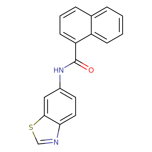 N-(1,3-benzothiazol-6-yl)naphthalene-1-carboxamide