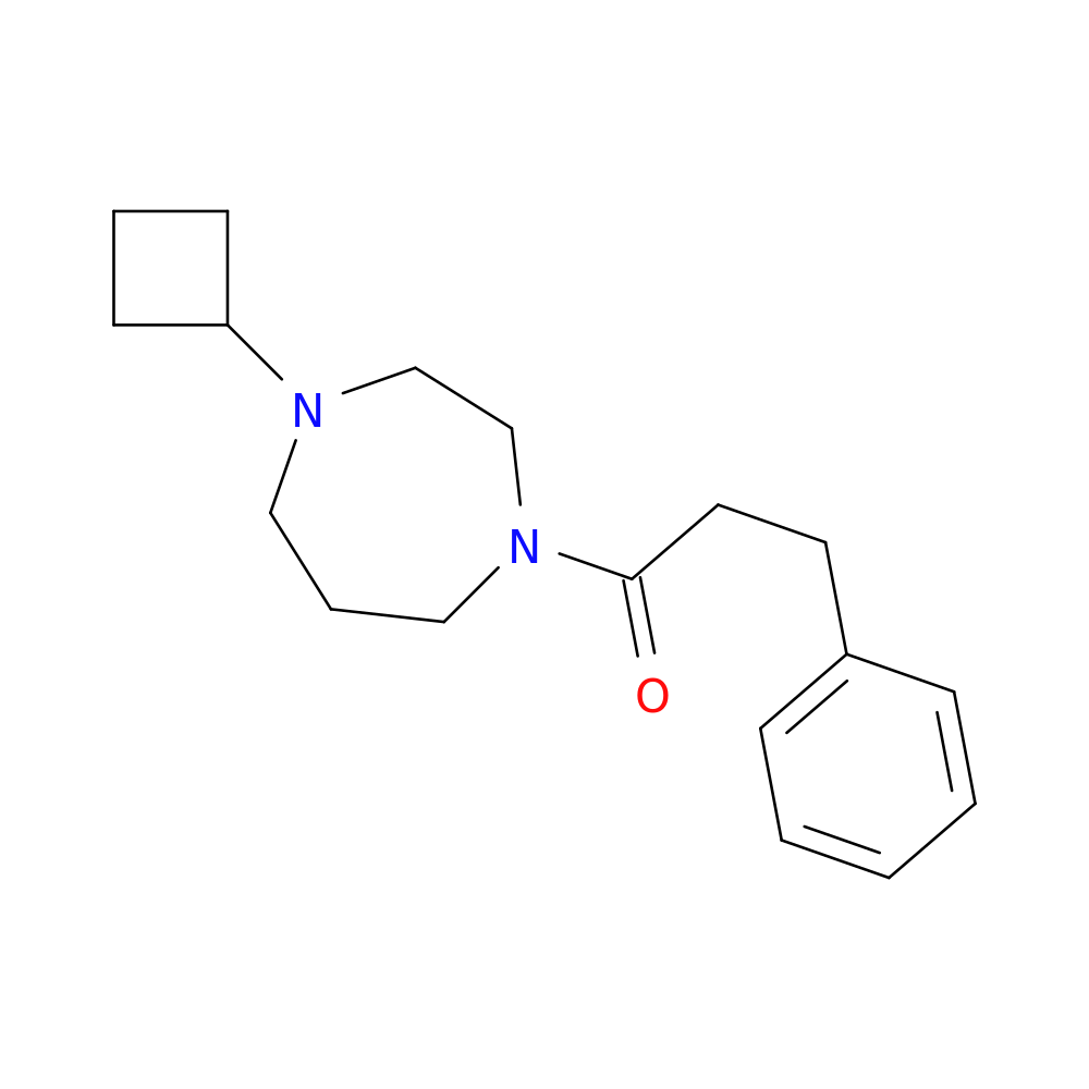 1-(4-cyclobutyl-1,4-diazepan-1-yl)-3-phenylpropan-1-one