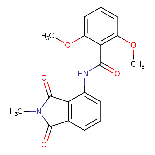 2,6-dimethoxy-N-(2-methyl-1,3-dioxo-2,3-dihydro-1H-isoindol-4-yl)benzamide