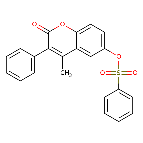 4-methyl-2-oxo-3-phenyl-2H-chromen-6-yl benzenesulfonate