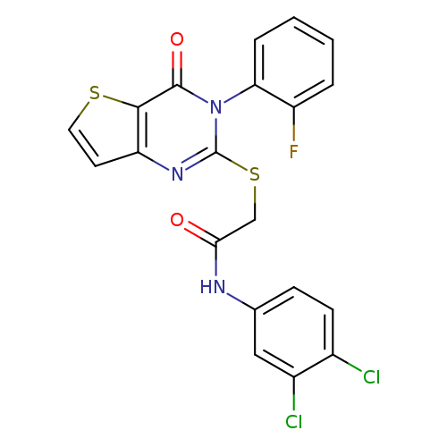 N-(3,4-dichlorophenyl)-2-{[3-(2-fluorophenyl)-4-oxo-3H,4H-thieno[3,2-d]pyrimidin-2-yl]sulfanyl}acetamide
